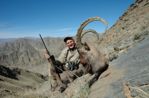 Craig Boddington and Ibex goat